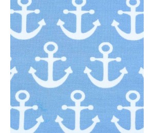 Jersey Anker hellblau